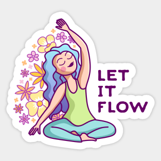 Let It Flow Sticker